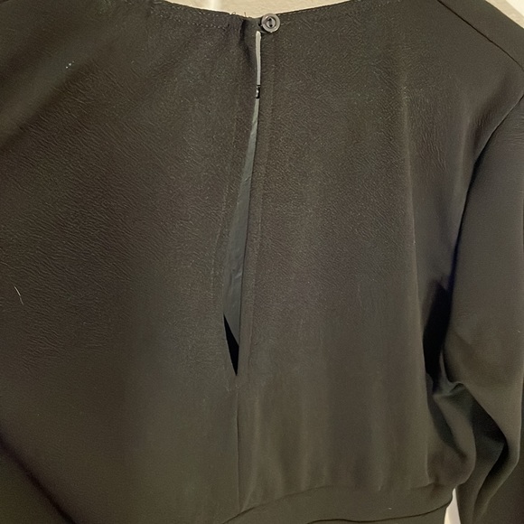 Black Skort Long Sleeve Jumpsuit - Picture 5 of 5